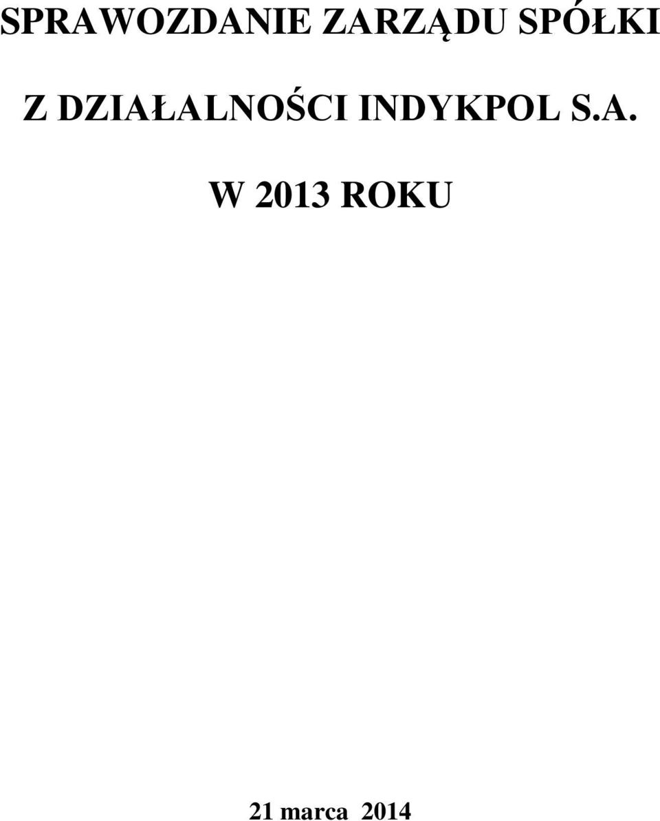 DZIAŁALNOŚCI