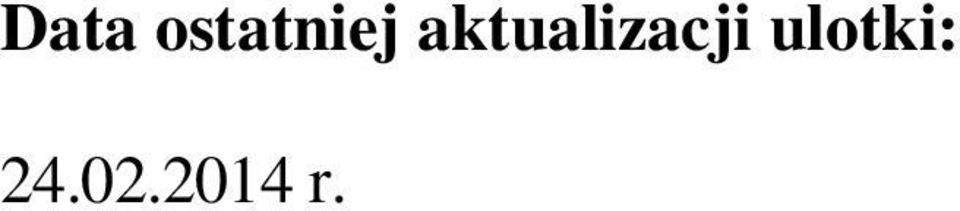aktualizacji
