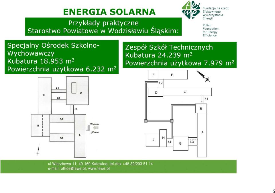 953 m 3 Powierzchnia uŝytkowa 6.