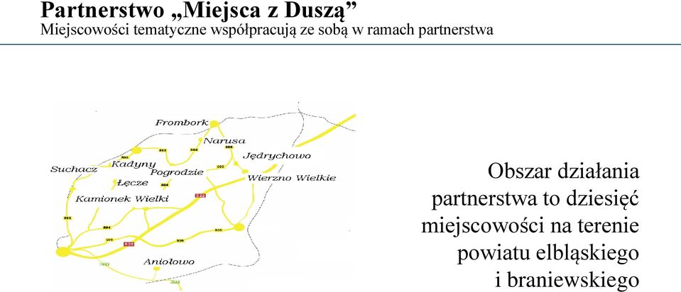 partnerstwa Obszar działania partnerstwa to