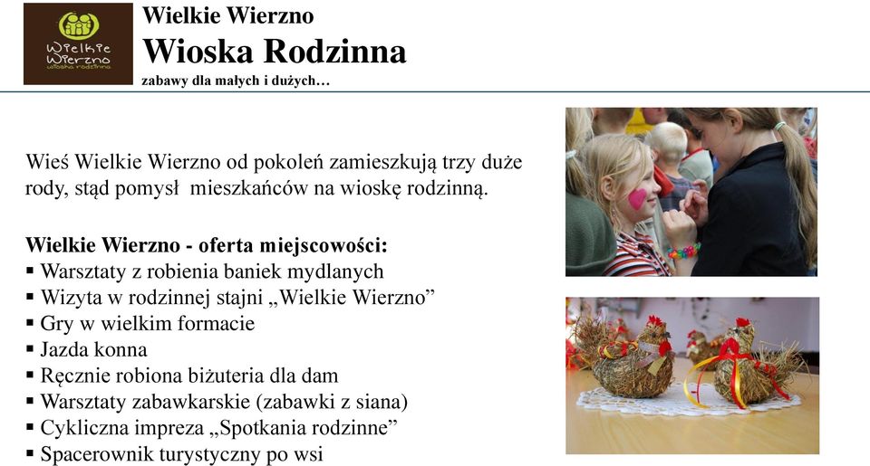 Wielkie Wierzno - oferta miejscowości: Warsztaty z robienia baniek mydlanych Wizyta w rodzinnej stajni Wielkie