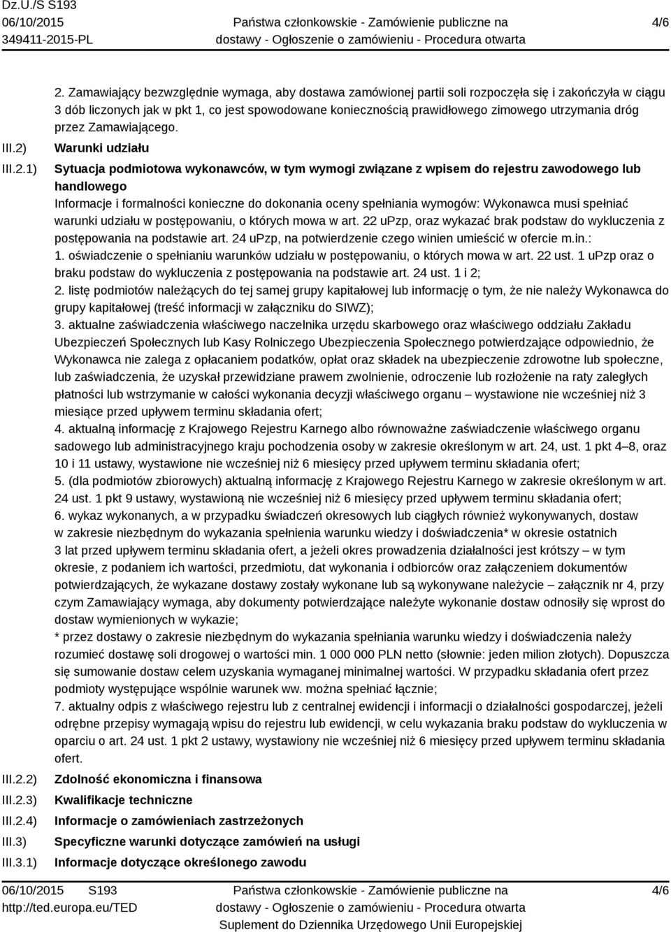 dróg przez Zamawiającego.