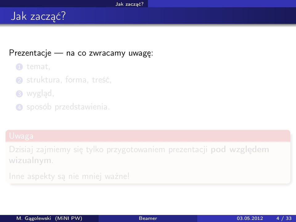 wygląd, 4 sposób przedstawienia.