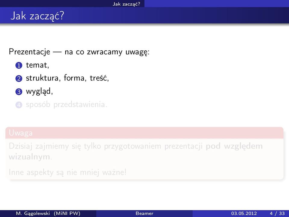 wygląd, 4 sposób przedstawienia.