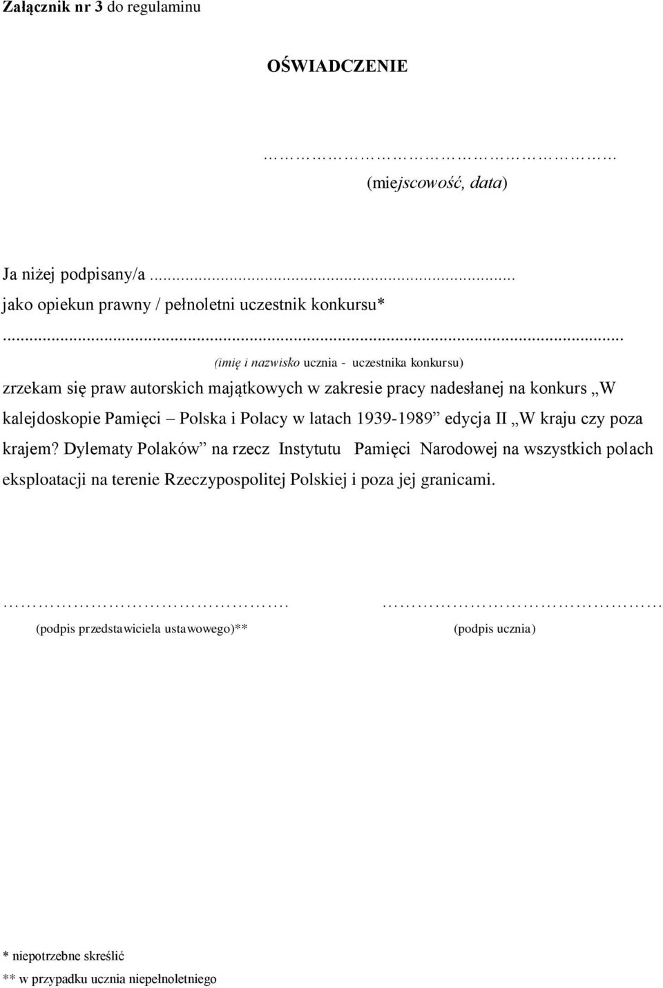 Polska i Polacy w latach 1939-1989 edycja II W kraju czy poza krajem?