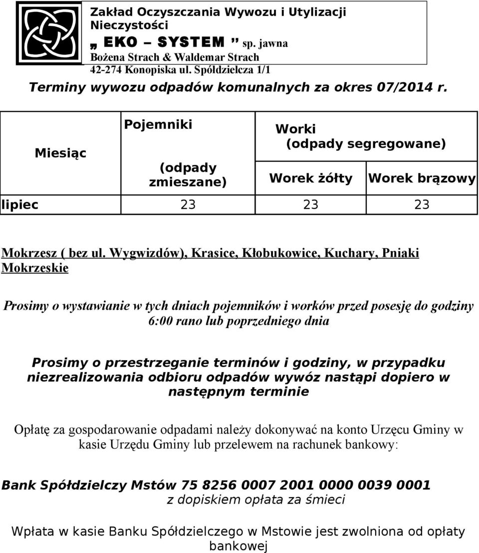 Wygwizdów), Krasice,