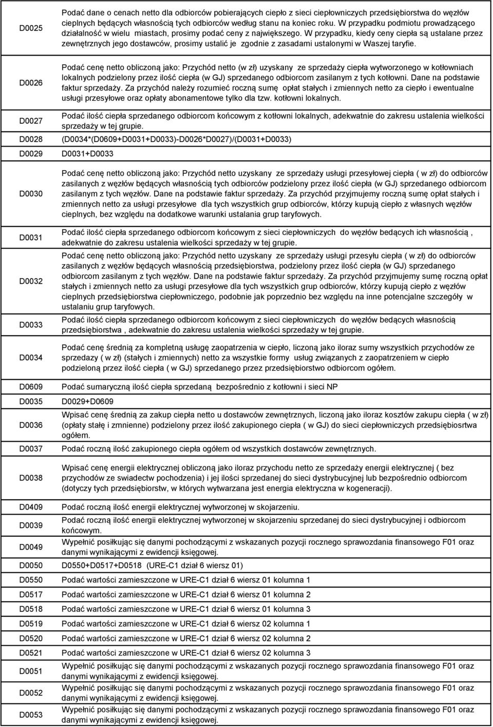 Za przychód należy rozumieć roczną sumę opłat stałych i zmiennych netto za ciepło i ewentualne usługi przesyłowe oraz opłaty abonamentowe tylko dla tzw. kotłowni lokalnych.