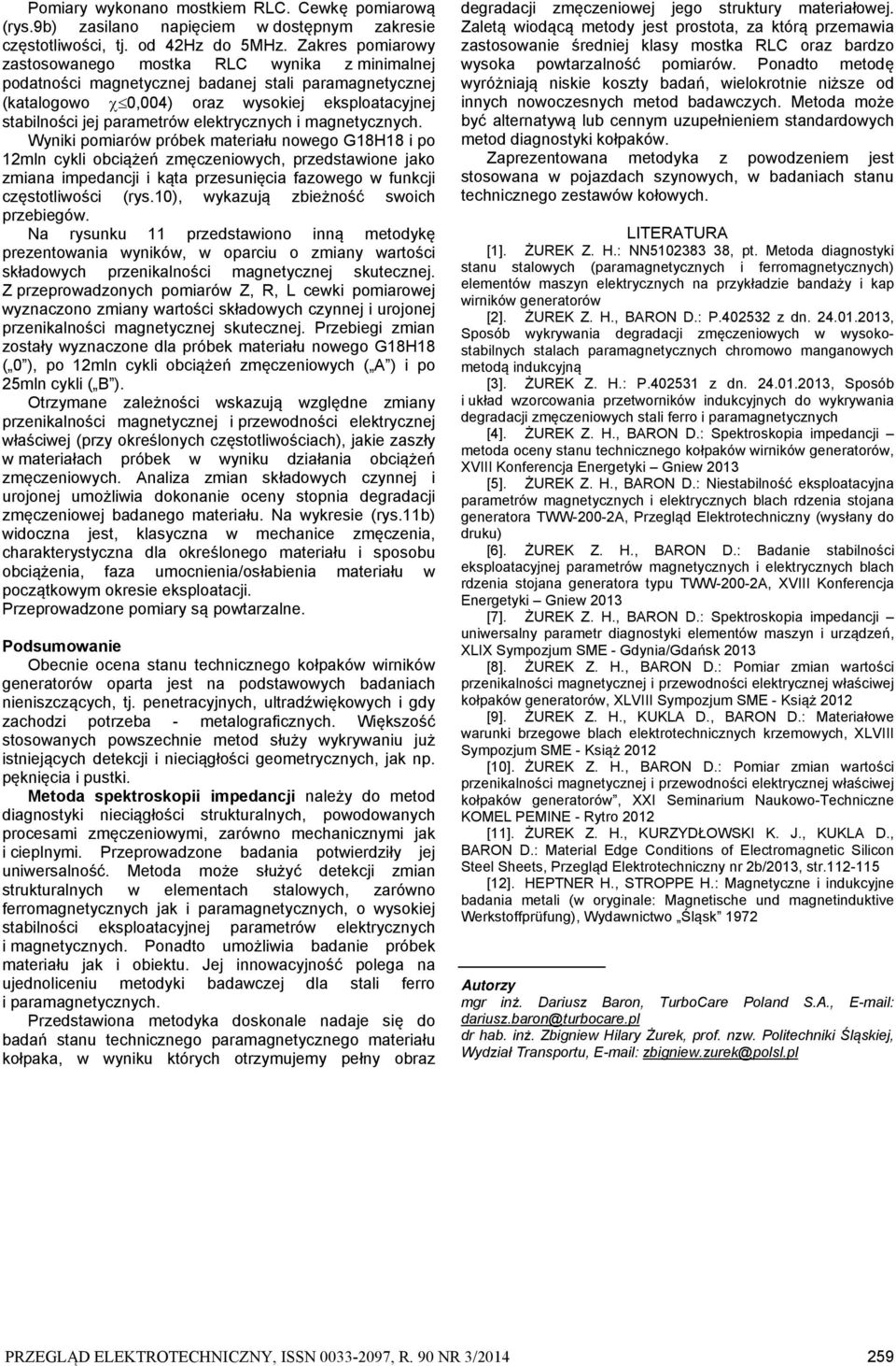 elektrycznych i magnetycznych.