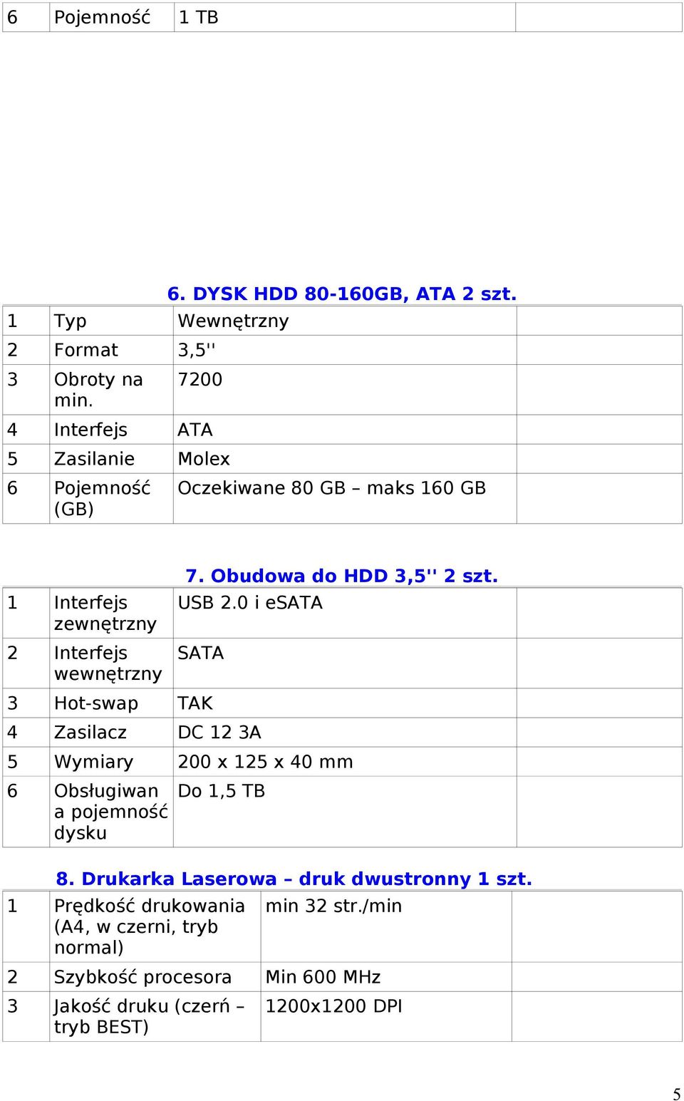 Obudowa do HDD 3,5'' 2 szt. USB 2.