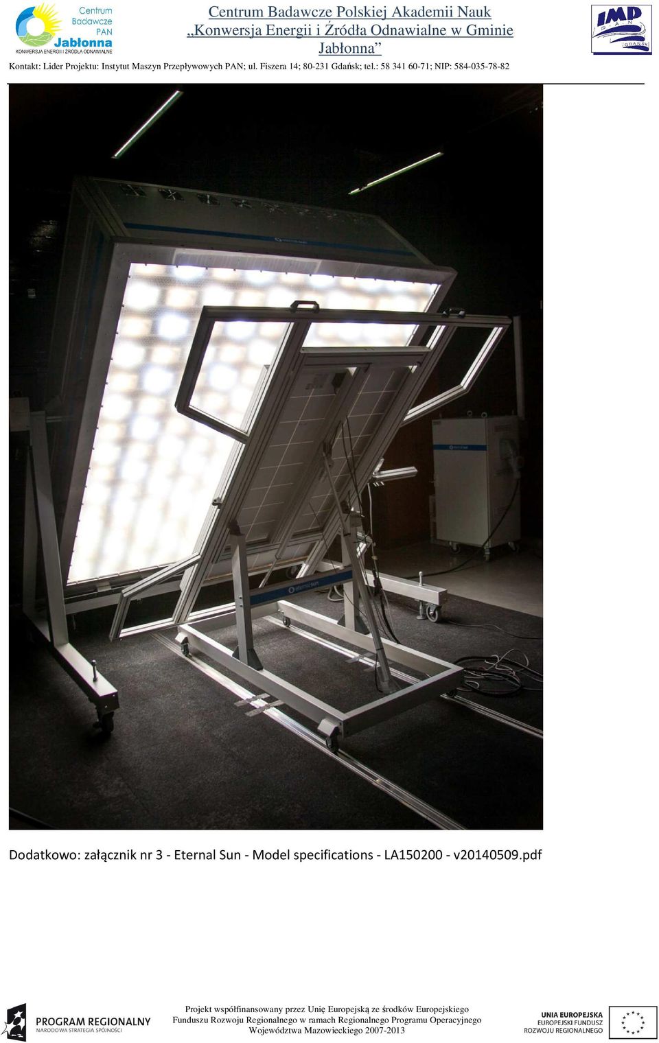 Model specifications -