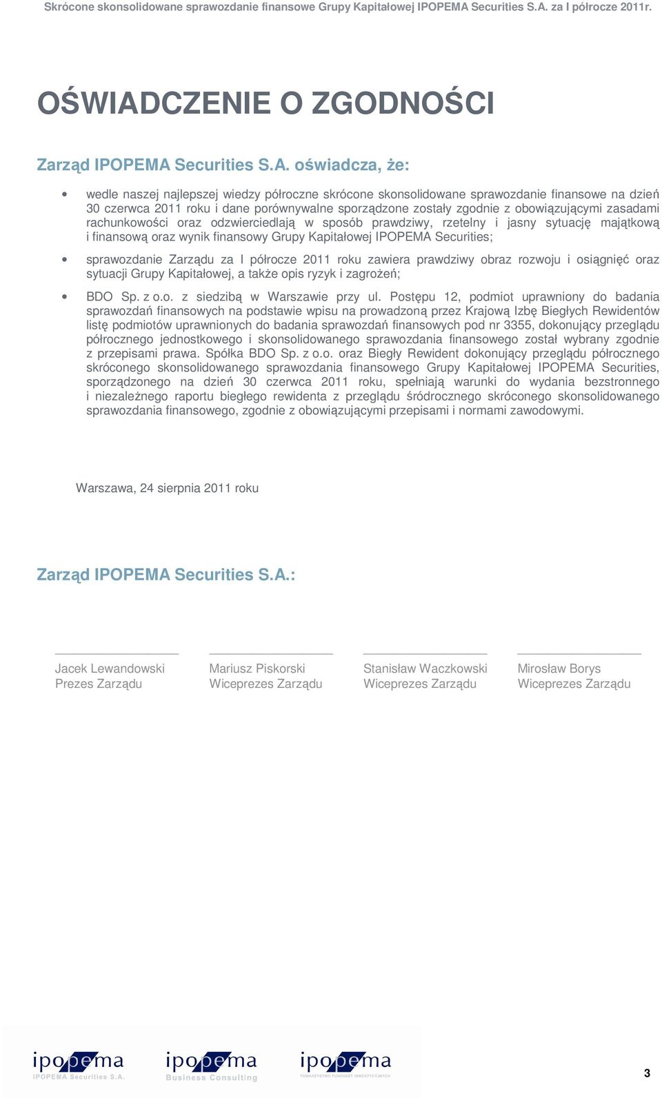 Securities S.A.