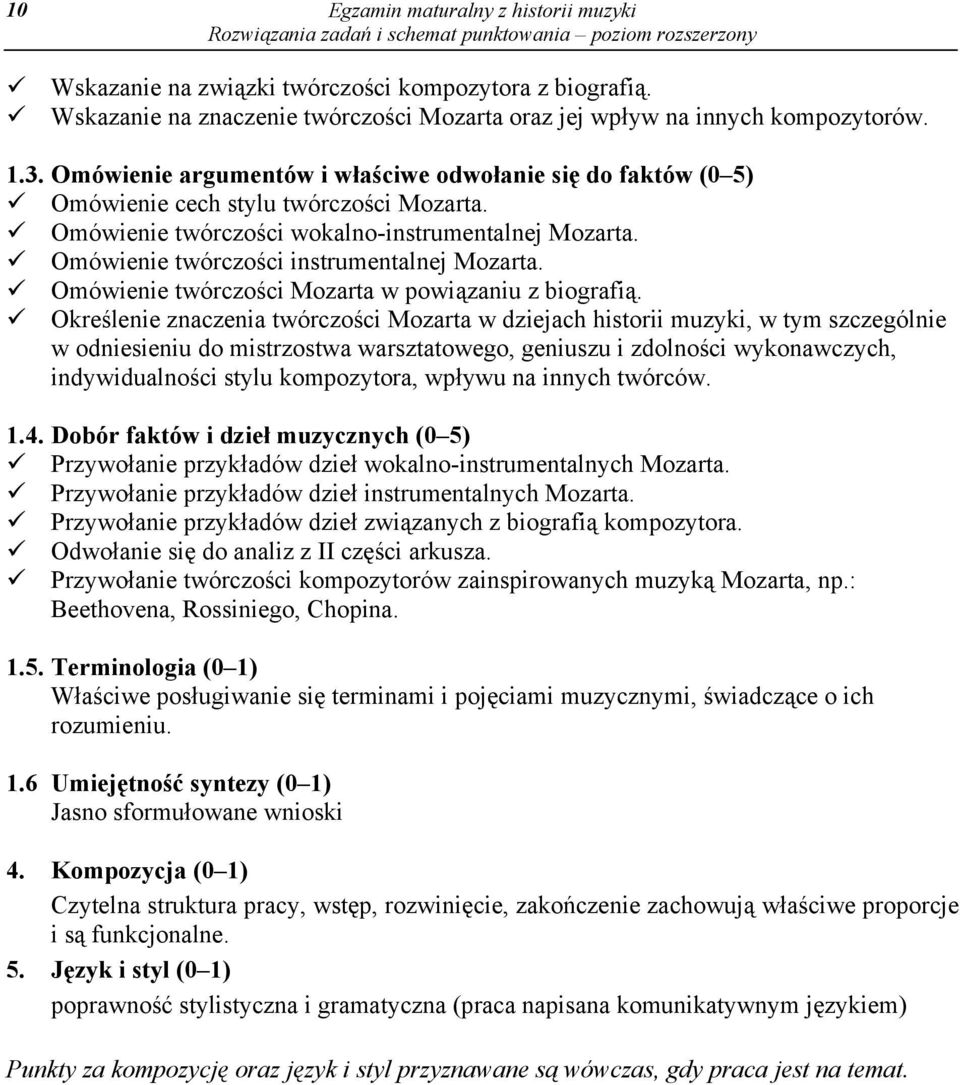 Omówienie twórczości instrumentalnej Mozarta. Omówienie twórczości Mozarta w powiązaniu z biografią.