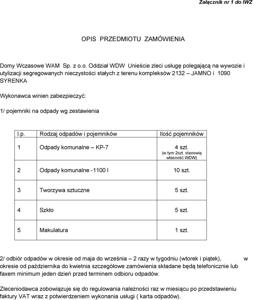 y Wczasow