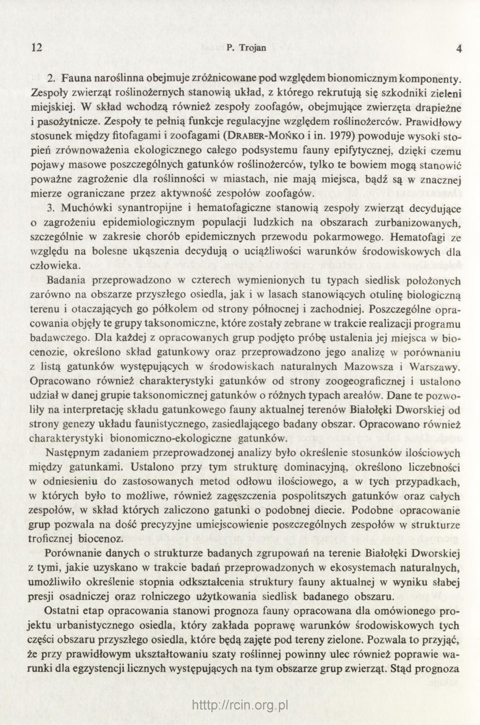 Prawidłowy stosunek między fitofagami i zoofagami ( D r aber -M o ń k o i in.