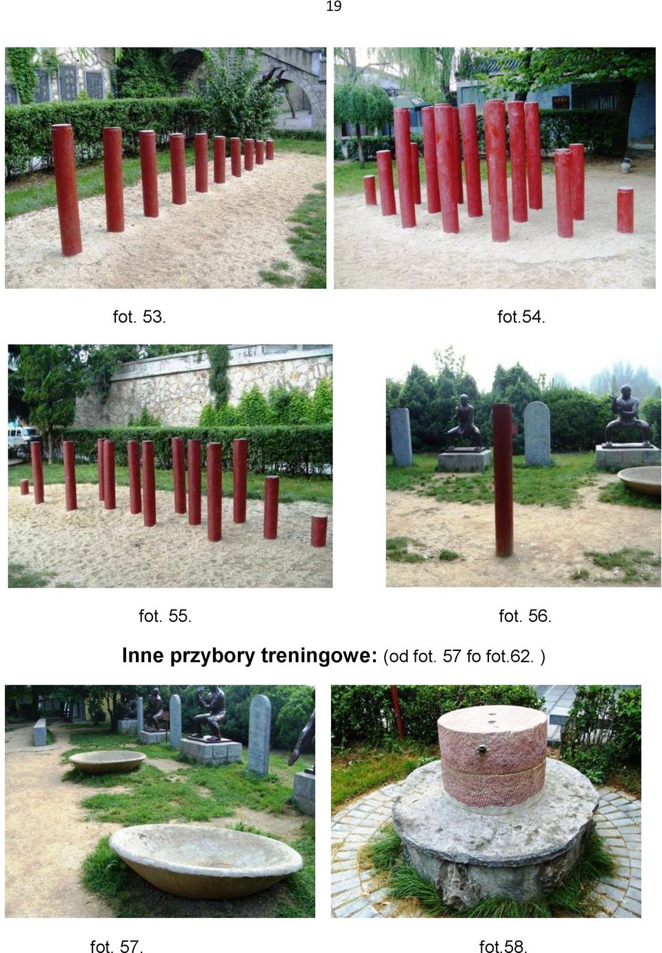 Inne przybory treningowe:
