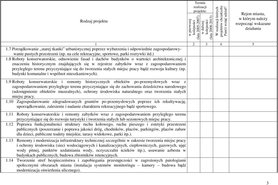 przyczyniające się do tworzenia stałych miejsc pracy bądź rozwoju kultury (np. budynki komunalne i wspólnot mieszkaniowych). 1.