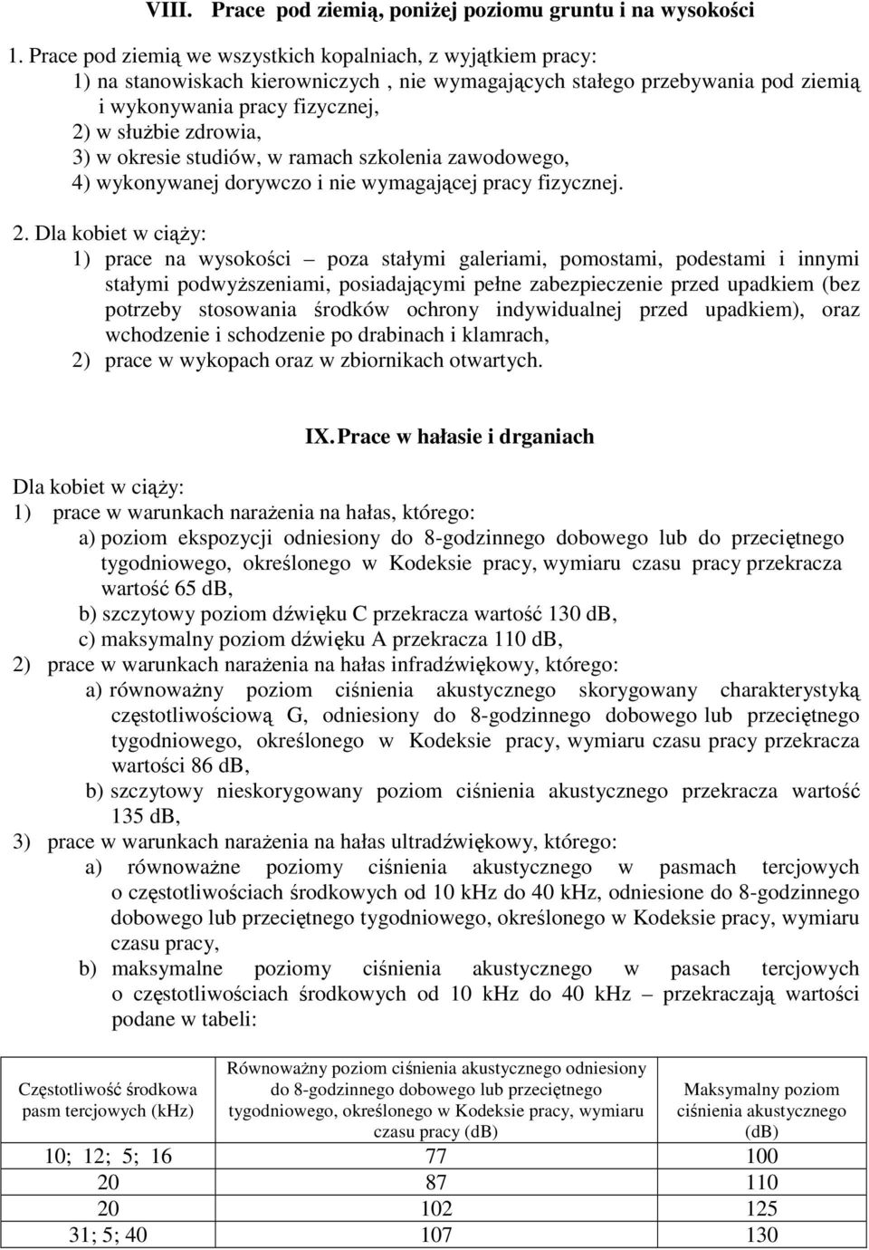 w okresie studiów, w ramach szkolenia zawodowego, 4) wykonywanej dorywczo i nie wymagającej pracy fizycznej. 2.