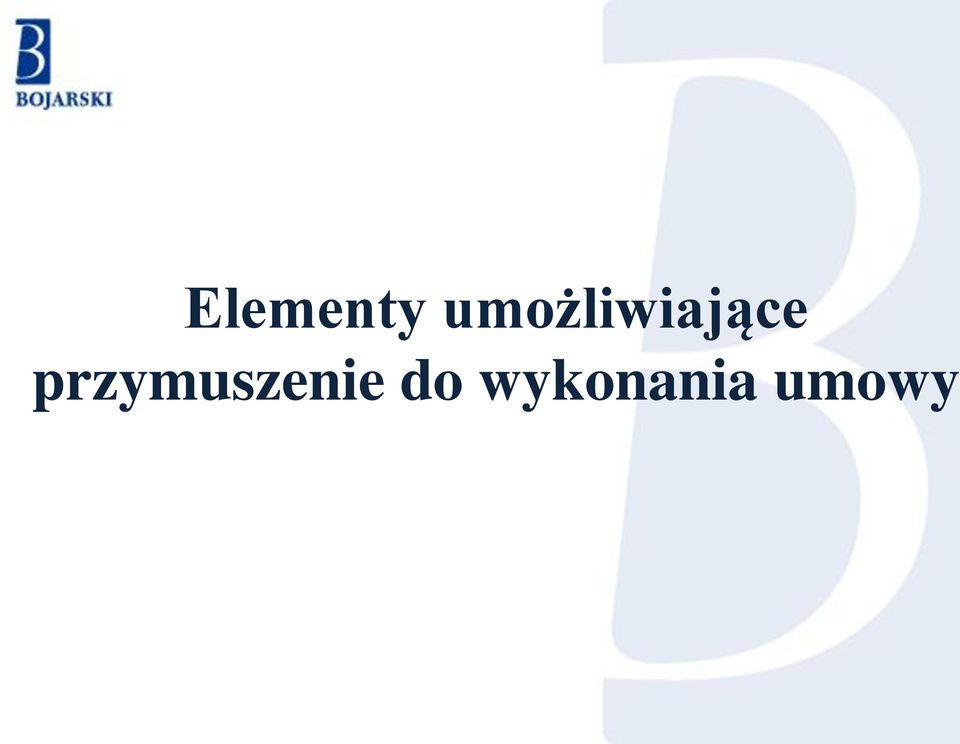 przymuszenie