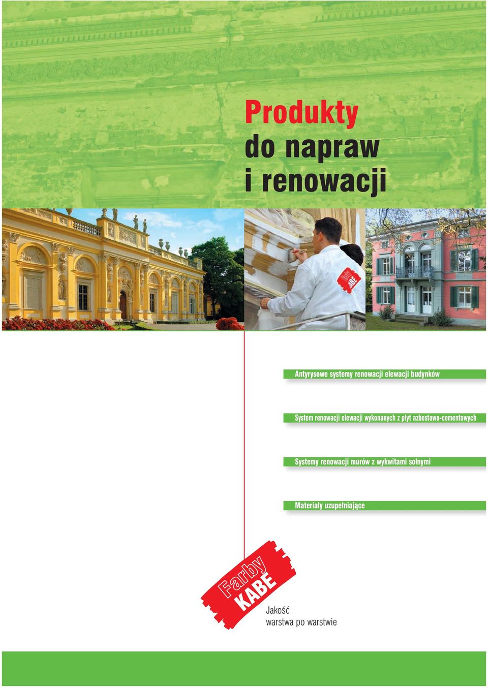 yt azbestowo-cementowych Systemy renowacji murów z