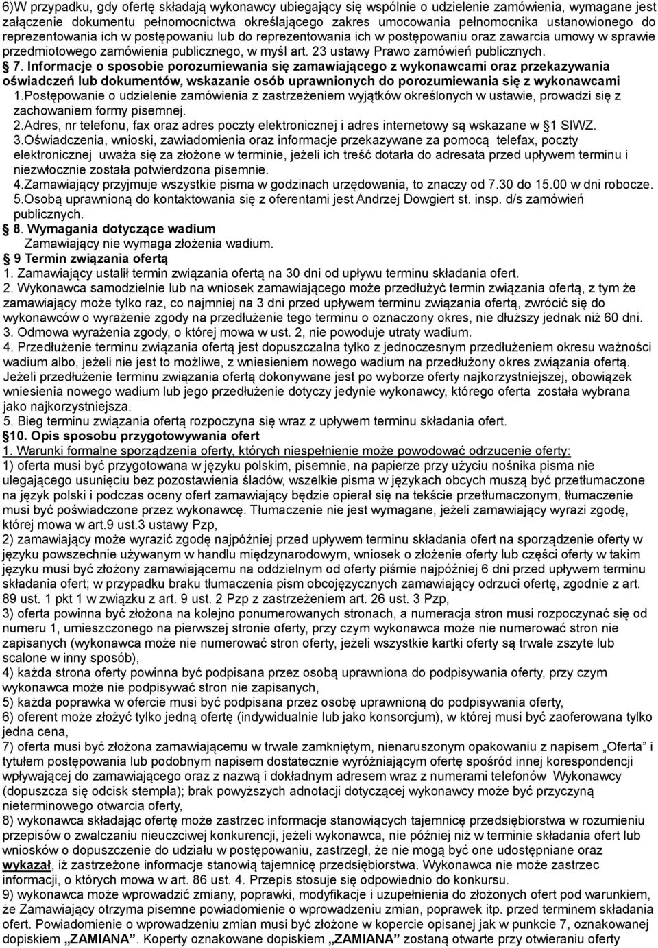 23 ustawy Prawo zamówień publicznych. 7.