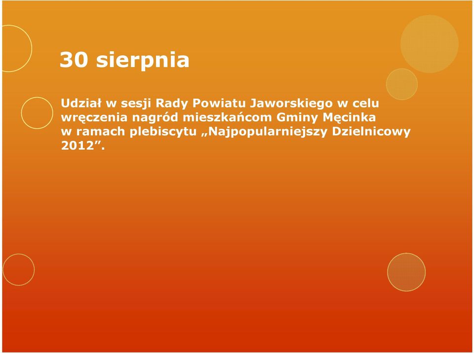 mieszkańcom Gminy Męcinka w ramach
