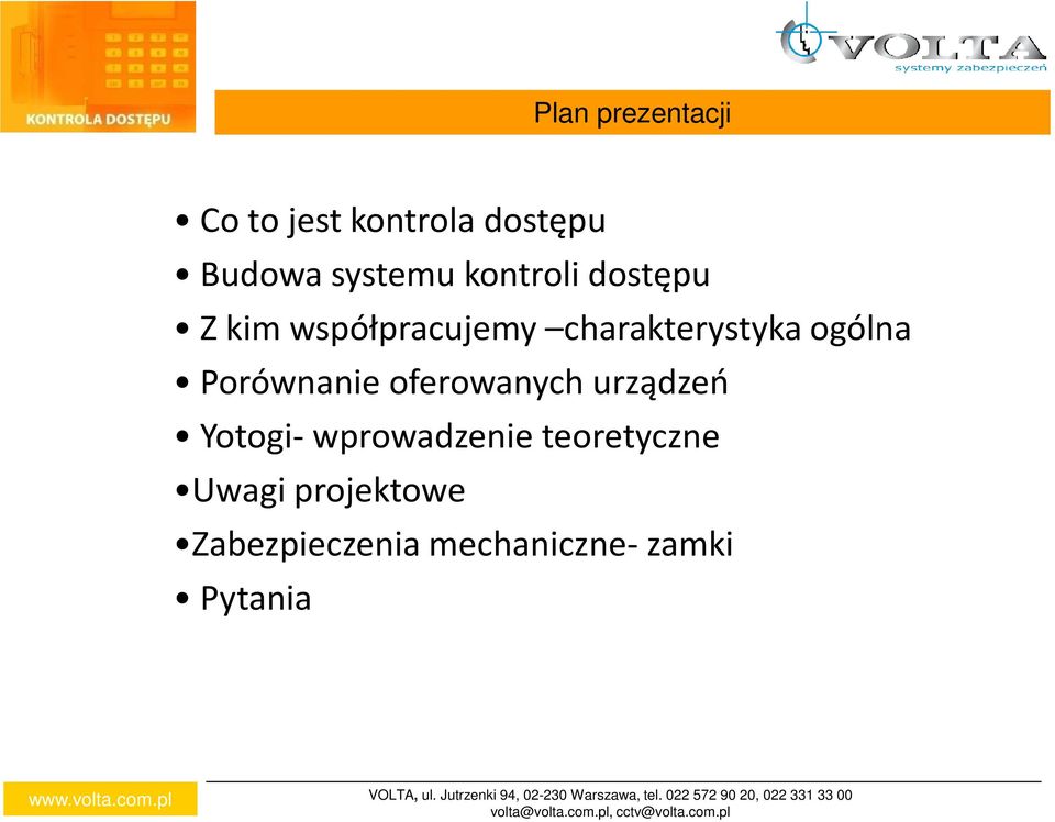 Porównanie oferowanych urządzeń Yotogi- wprowadzenie