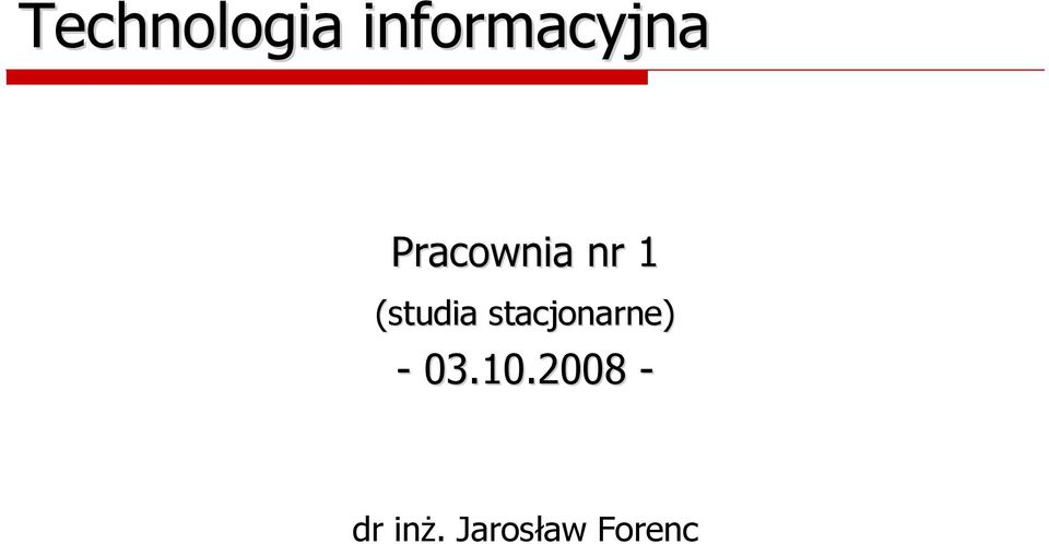 Pracownia nr 1