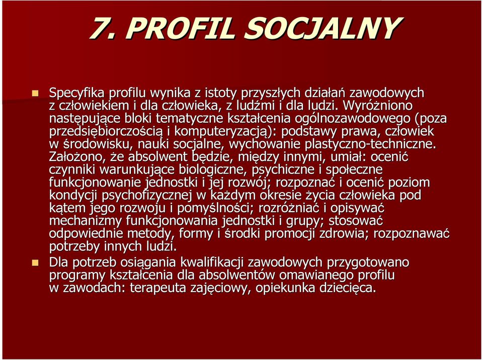 plastyczno-techniczne. techniczne.
