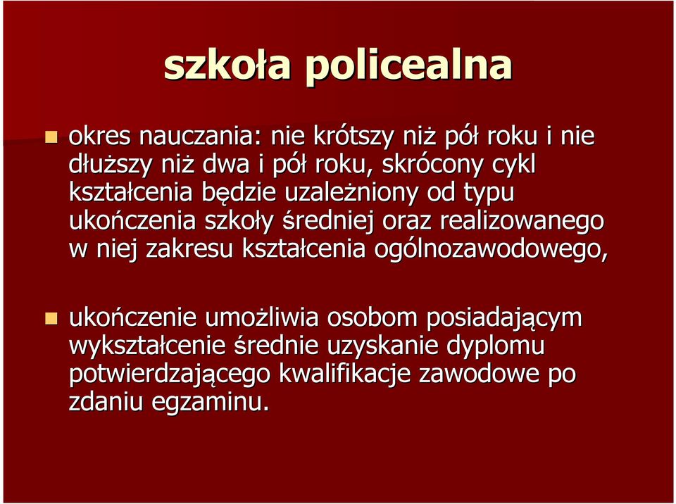 realizowanego w niej zakresu kształcenia ogólnozawodowego, ukończenie umożliwia osobom