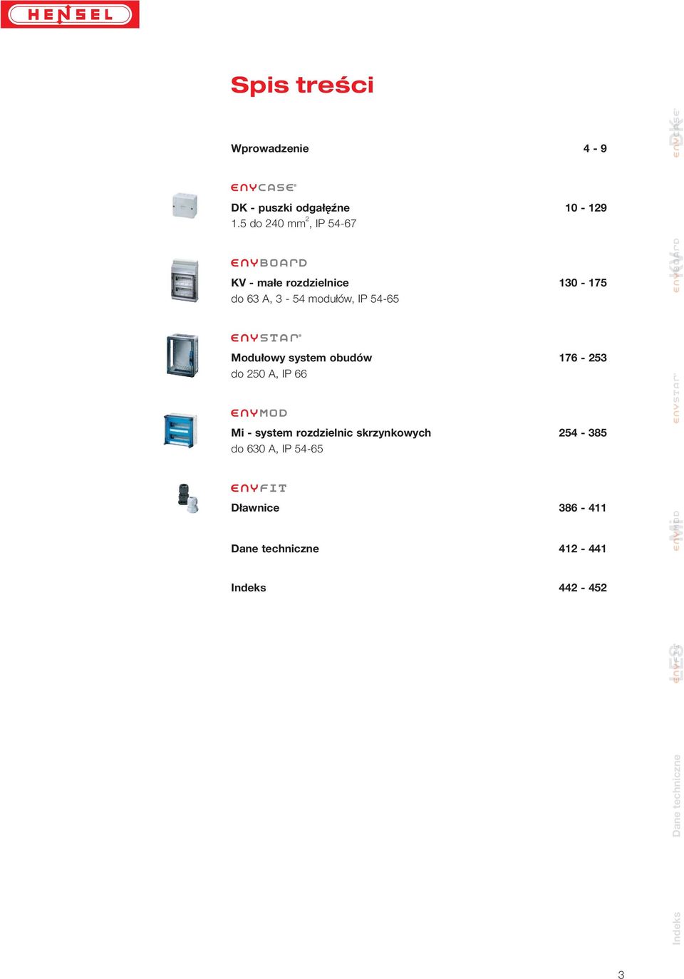 IP 54-65 Modułowy system obudów 176-253 do 250 A, IP 66 - system