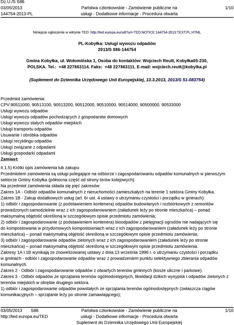 , POLSKA. Tel.: +48 2278631