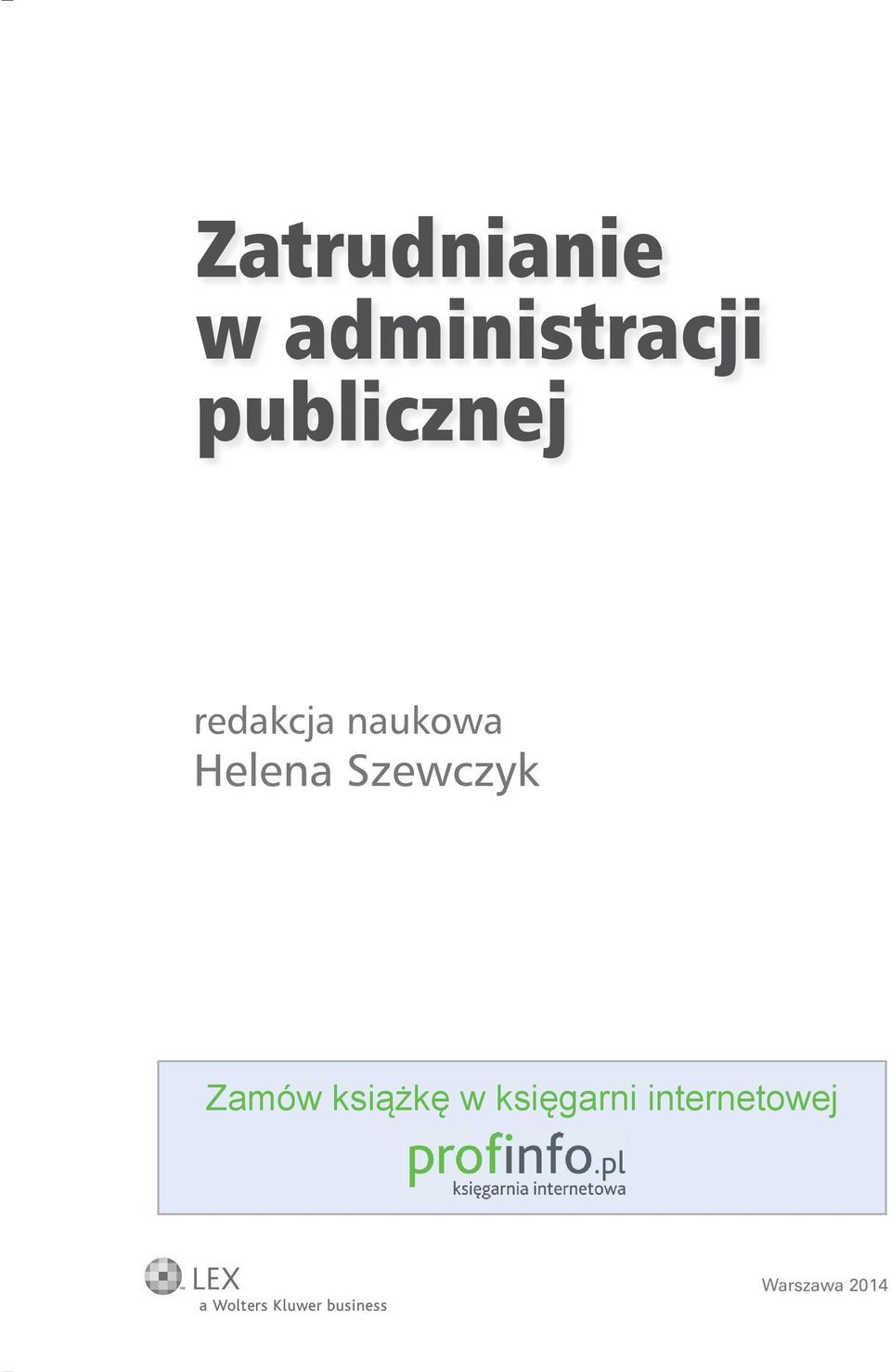 Helena Szewczyk Zamów książkę w