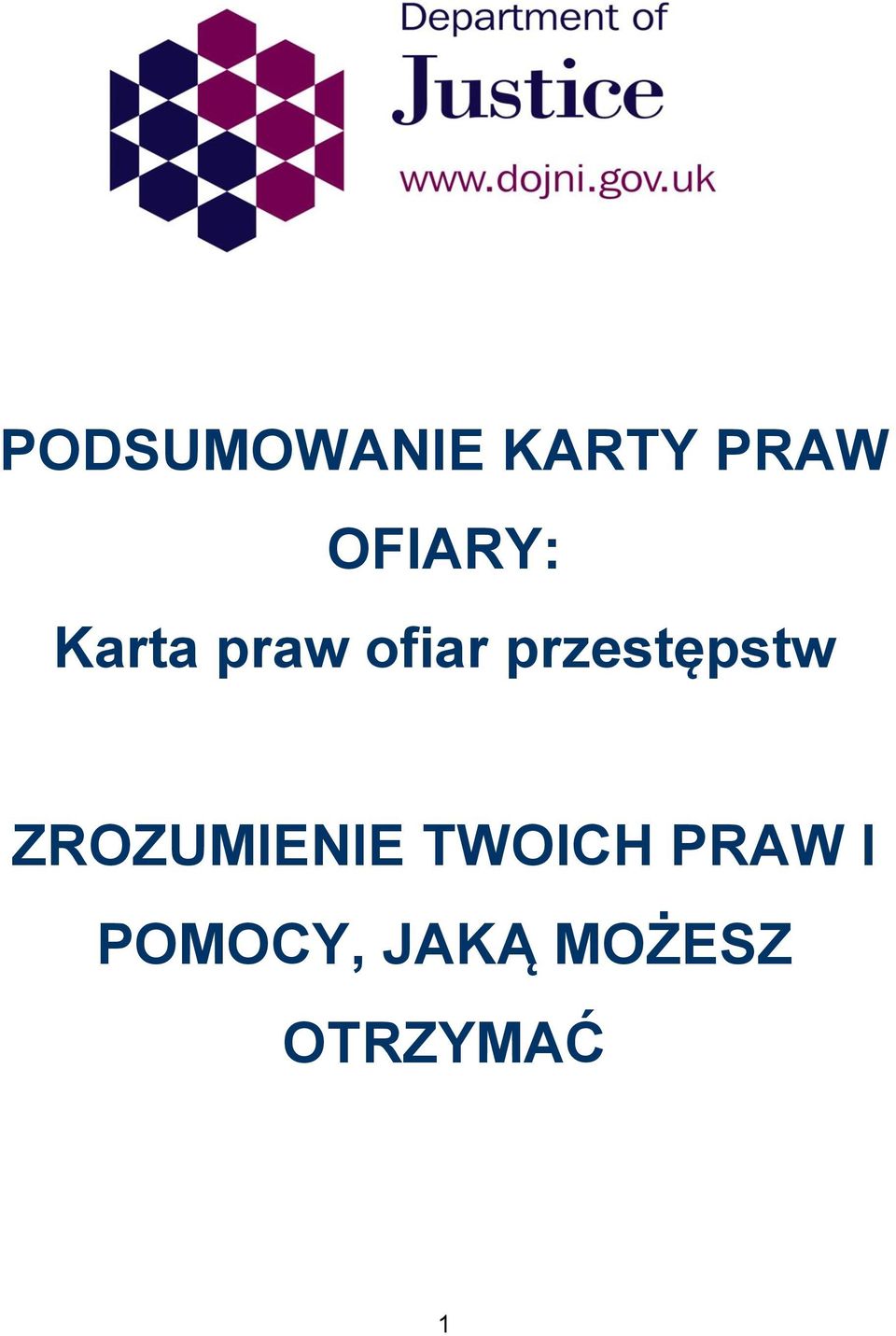 przestępstw ZROZUMIENIE