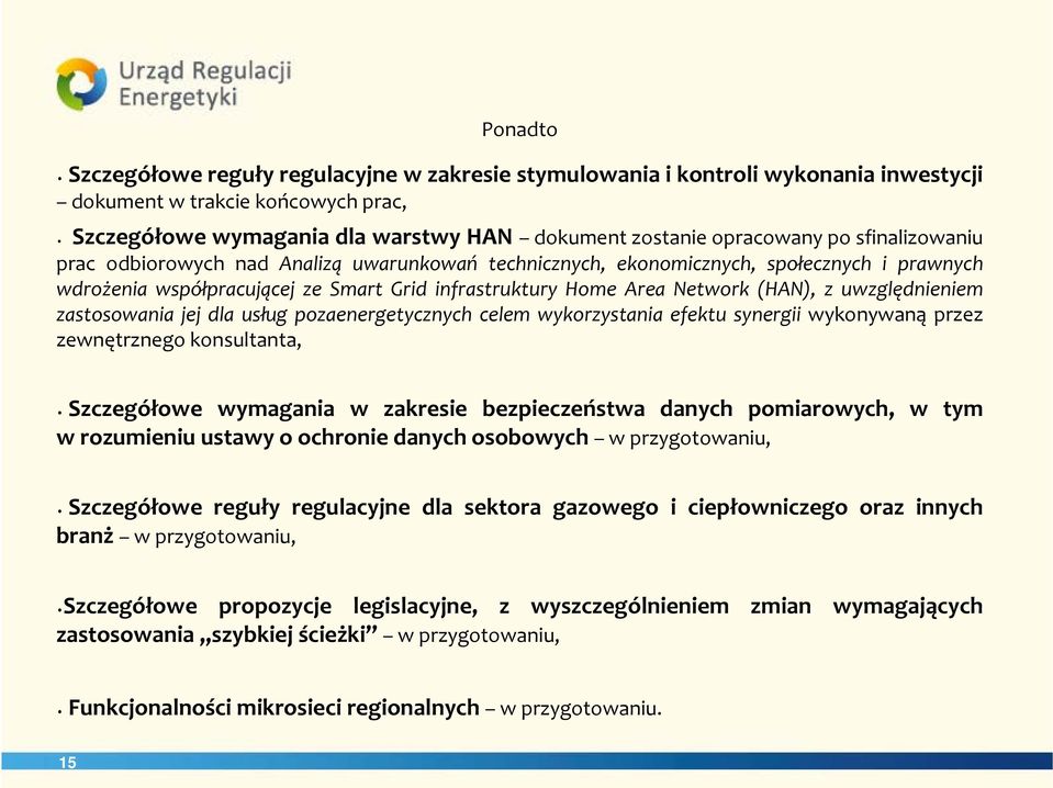 uwzględnieniem zastosowania jej dla usług pozaenergetycznych celem wykorzystania efektu synergii wykonywaną przez zewnętrznego konsultanta, Szczegółowe wymagania w zakresie bezpieczeństwa danych