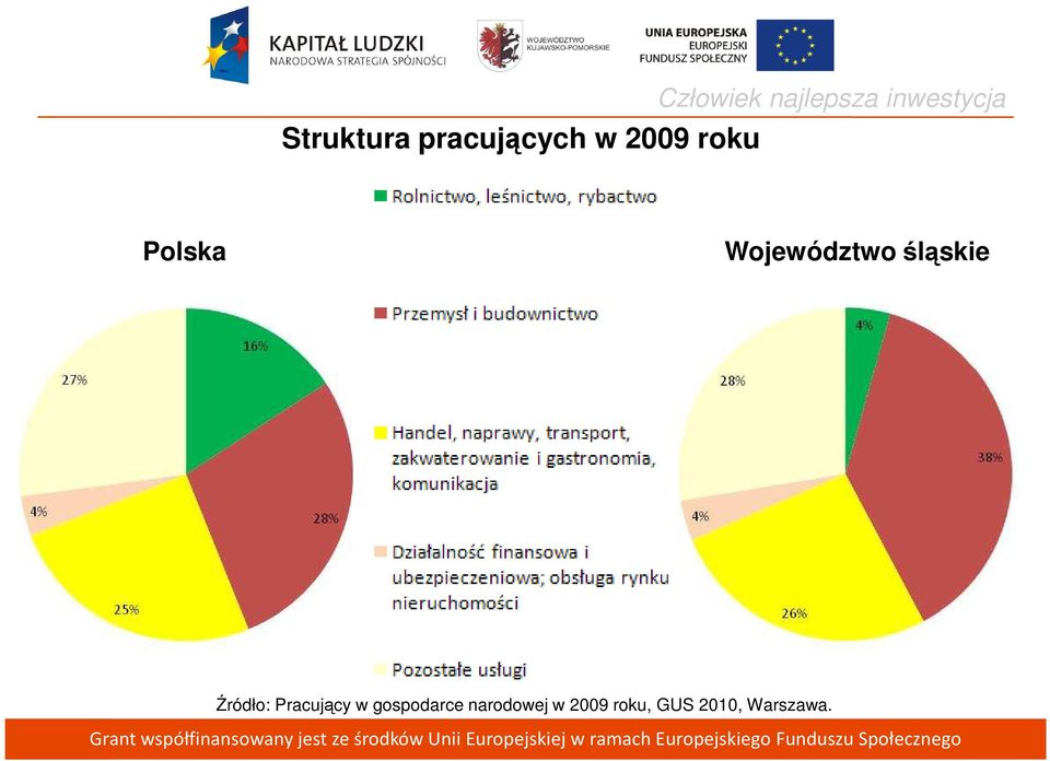 Województwo śląskie Źródło: Pracujący w