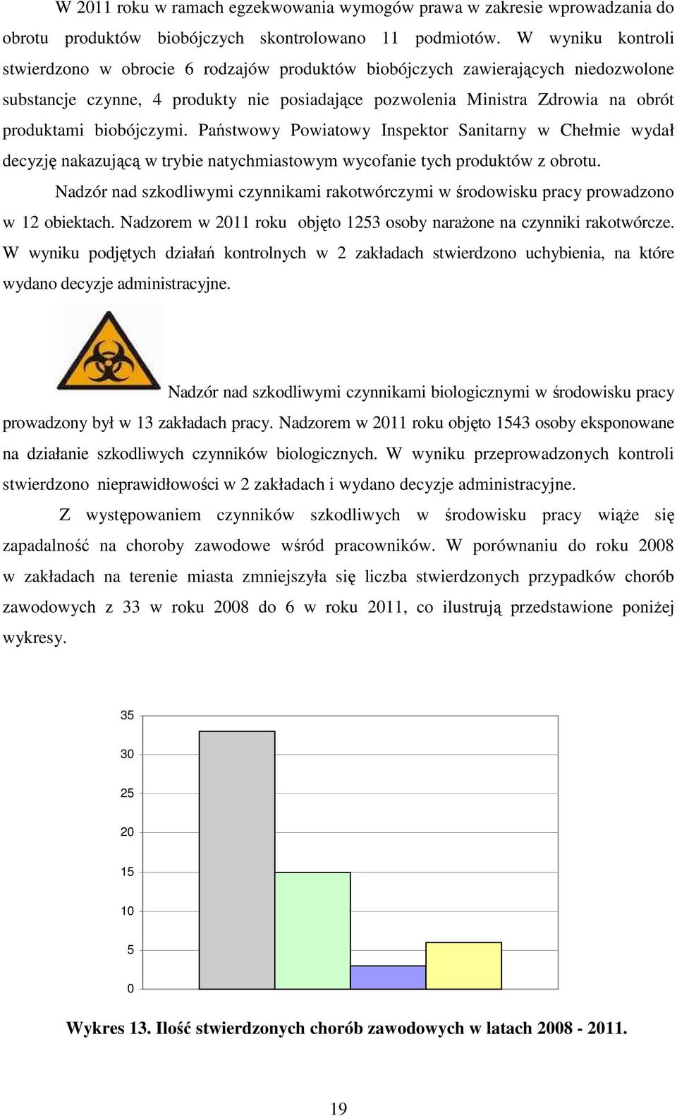 biobójczymi. Państwowy Powiatowy Inspektor Sanitarny w Chełmie wydał decyzję nakazującą w trybie natychmiastowym wycofanie tych produktów z obrotu.