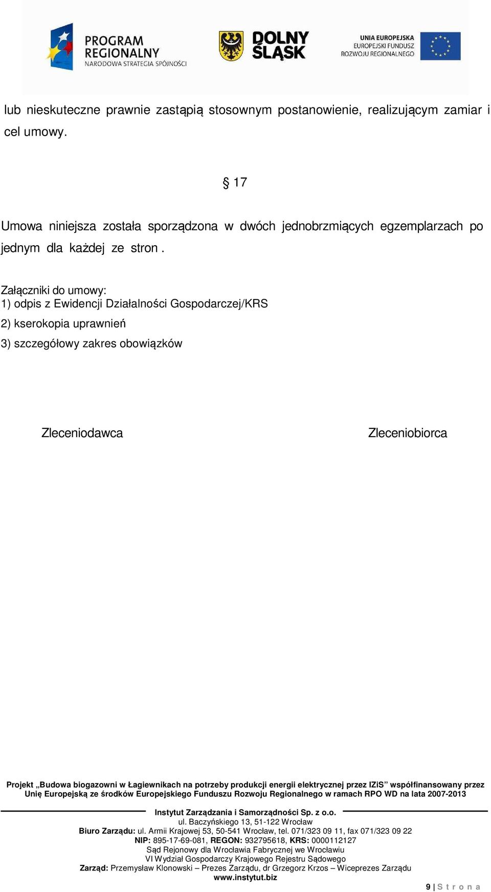 każdej ze stron.