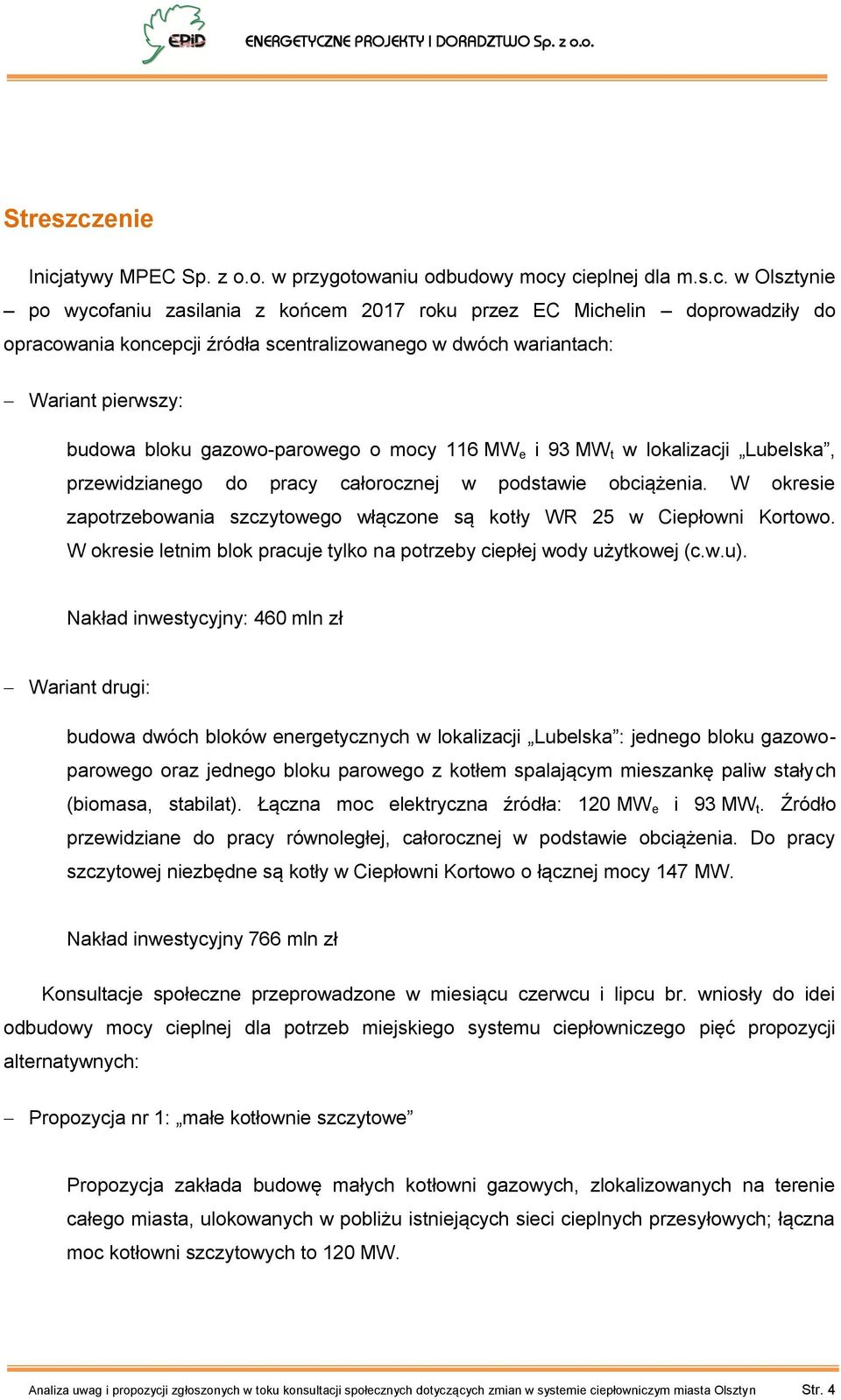 atywy MPEC Sp. z o.o. w przygotowaniu odbudowy mocy