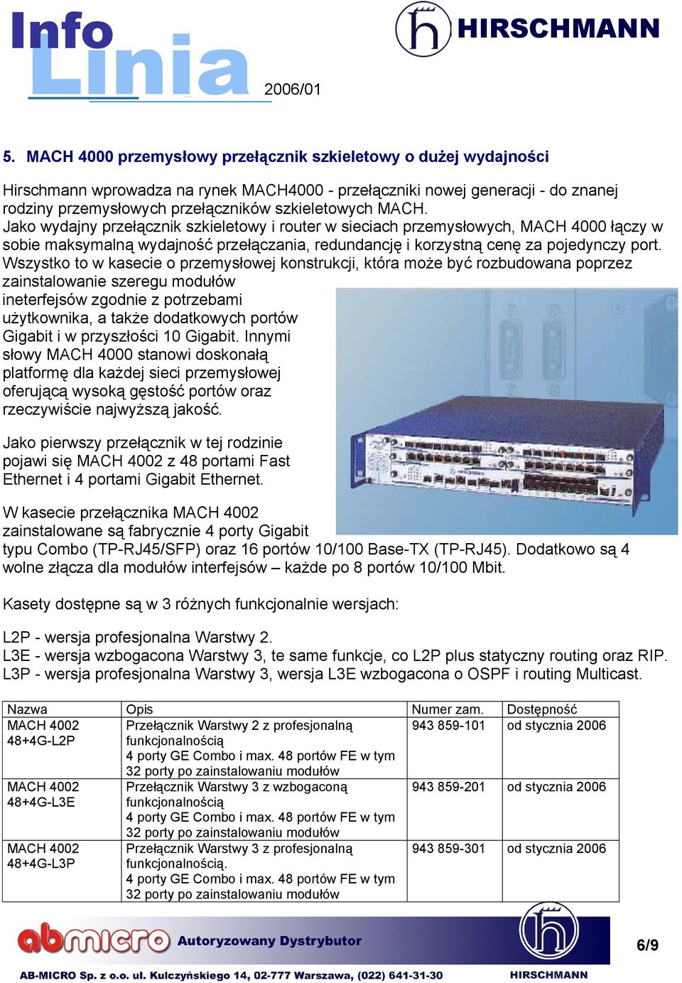 Wszystko to w kasecie o przemysłowej konstrukcji, która może być rozbudowana poprzez zainstalowanie szeregu modułów ineterfejsów zgodnie z potrzebami użytkownika, a także dodatkowych portów Gigabit i