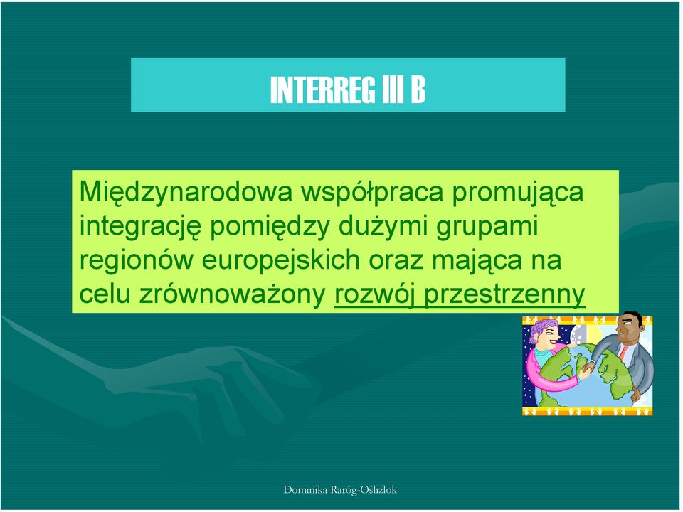 pomiędzy dużymi grupami regionów