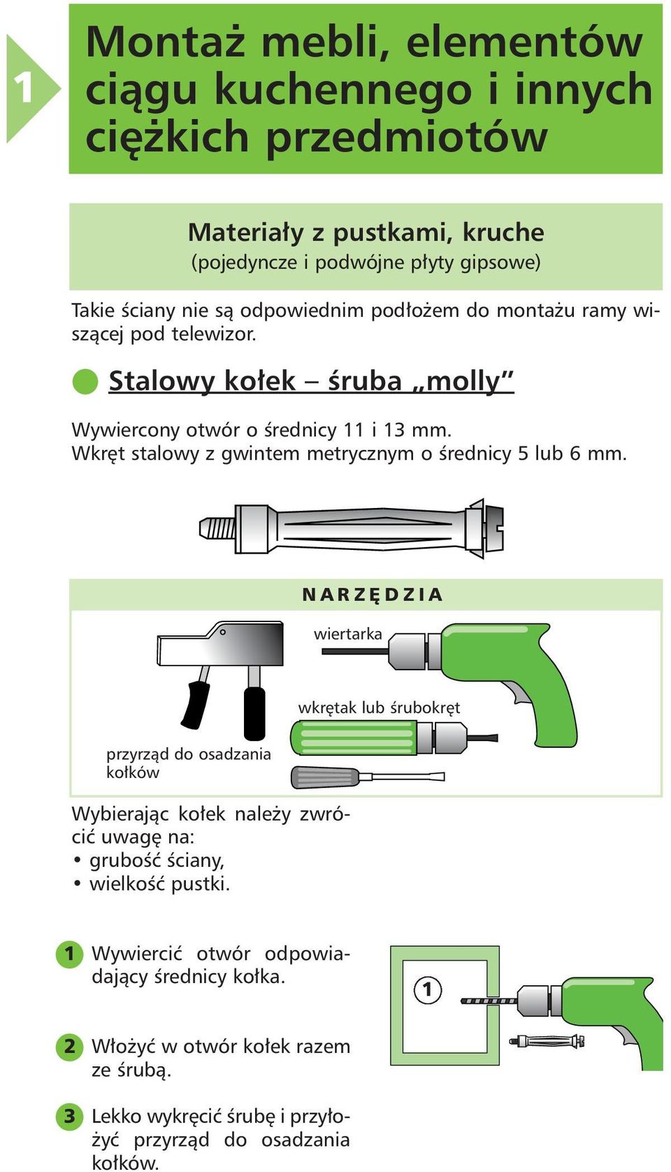 Wkr t stalowy z gwintem metrycznym o Êrednicy 5 lub 6 mm.