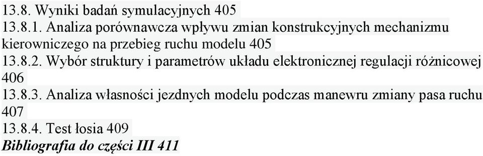 Wybór struktury i parametrów układu elektronicznej regulacji różnicowej 406 13.