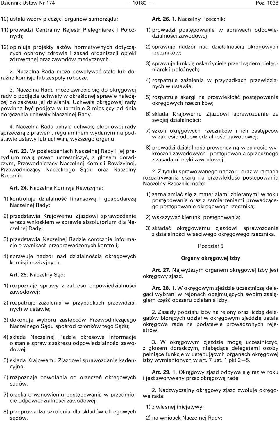 opieki zdrowotnej oraz zawodów medycznych. 2. Naczelna Rada może powoływać stałe lub doraźne komisje lub zespoły robocze. 3.