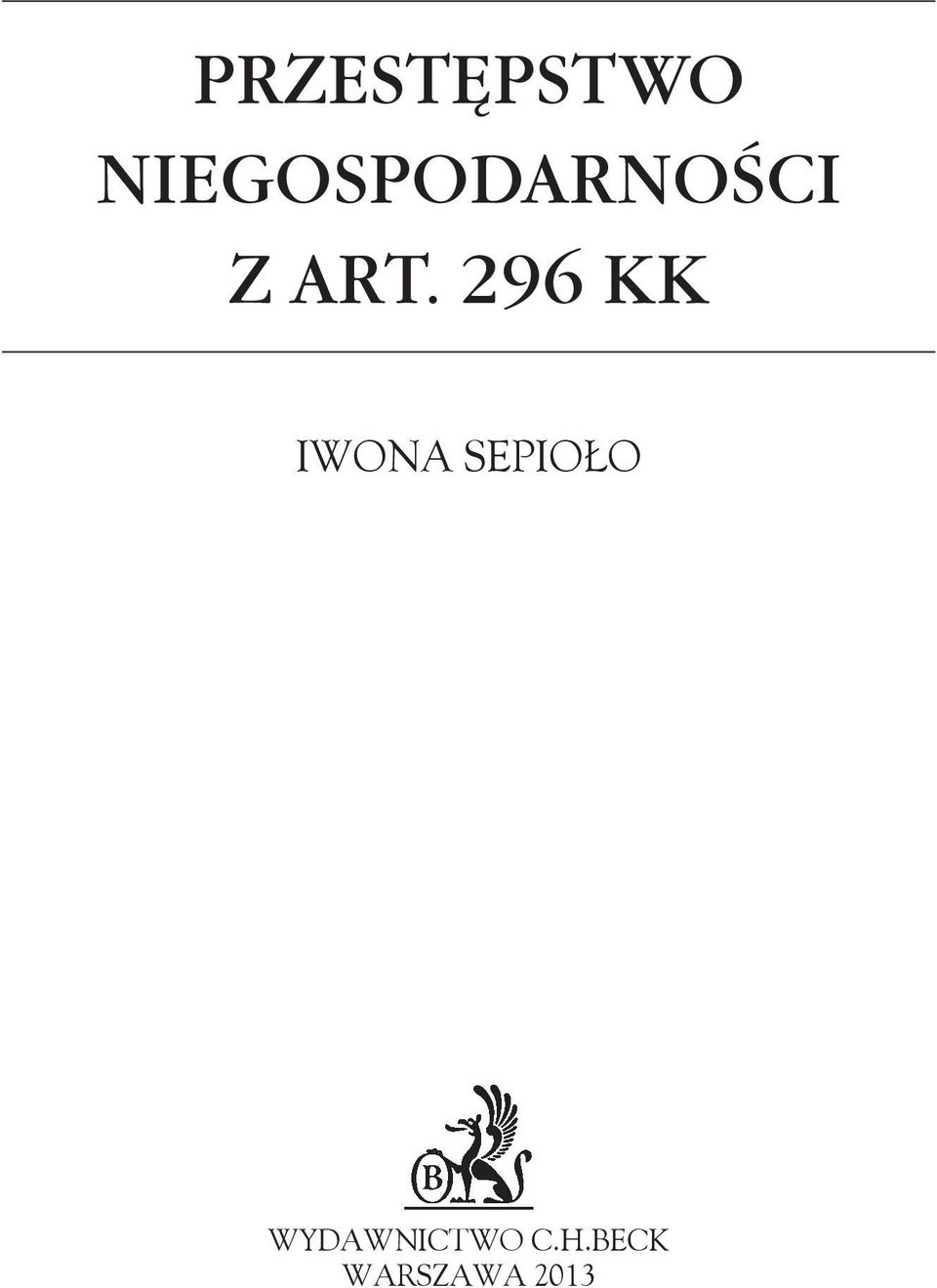 296 KK IWONA SEPIOŁO