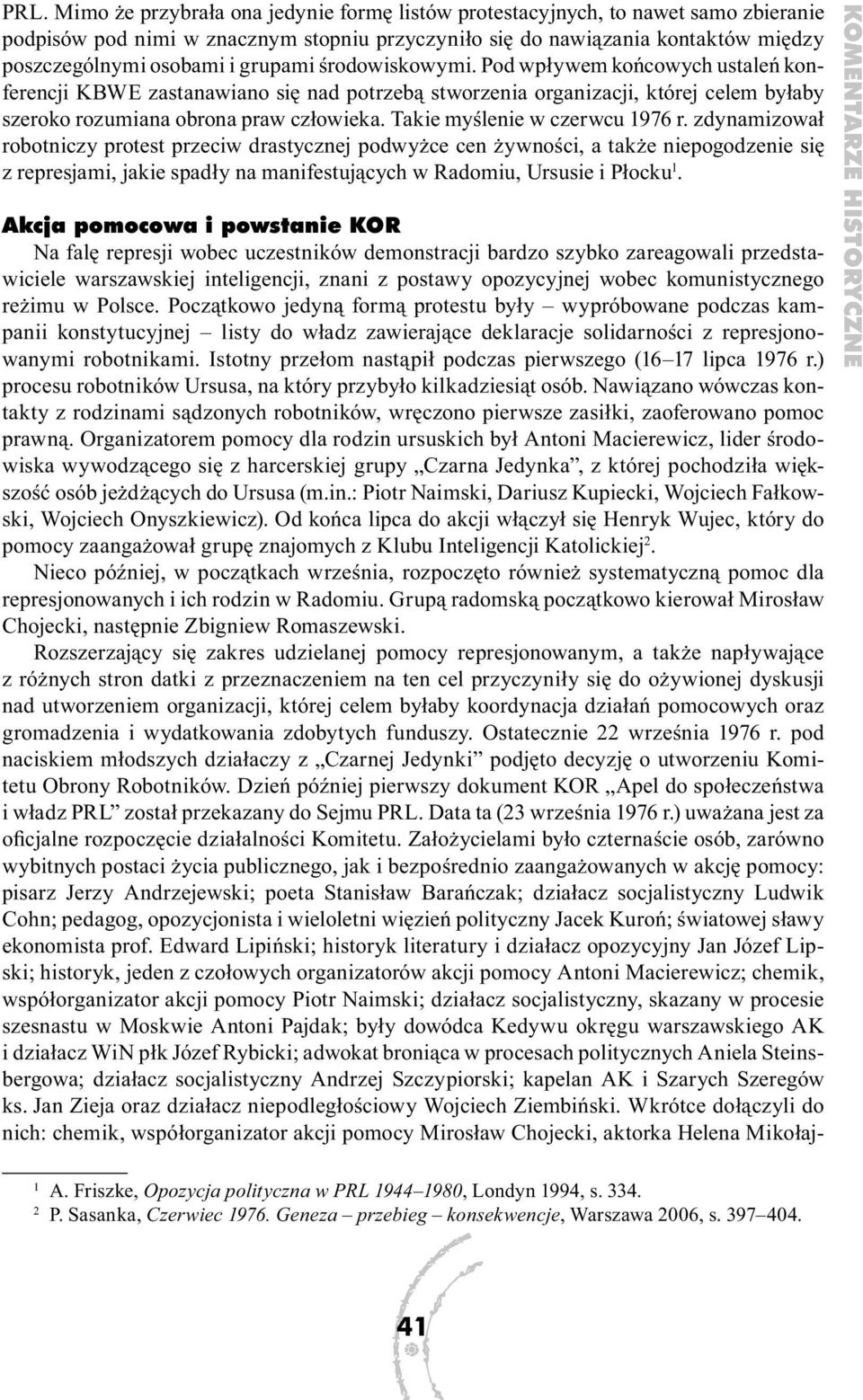 Takie myślenie w czerwcu 1976 r.