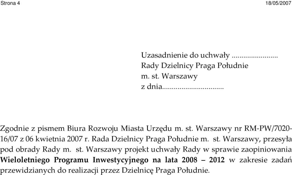 Rada Dzielnicy Praga Południe m. st.