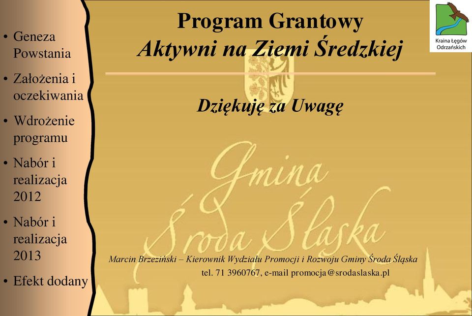 Promocji i Rozwoju Gminy Środa Śląska