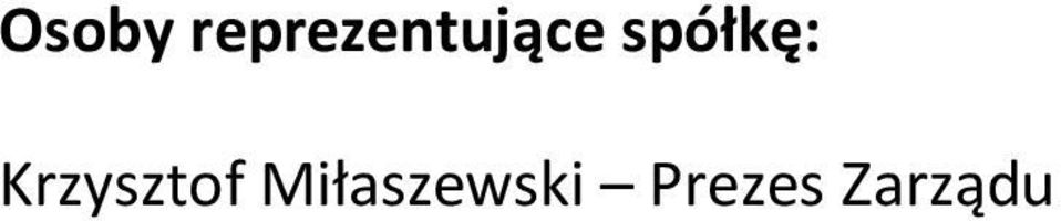 spółkę: