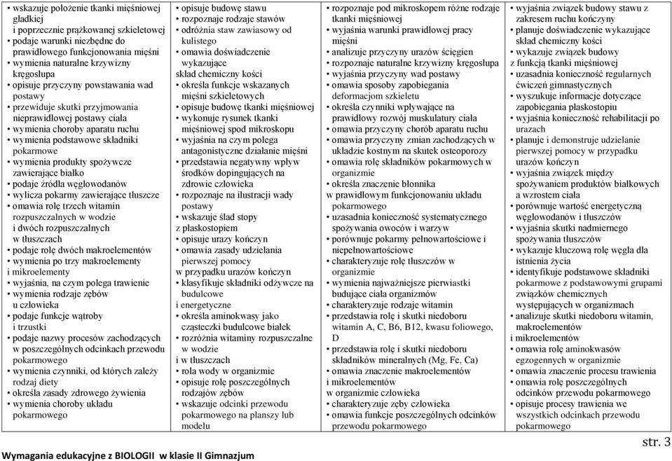 zawierające białko podaje źródła węglowodanów wylicza pokarmy zawierające tłuszcze omawia rolę trzech witamin rozpuszczalnych w wodzie i dwóch rozpuszczalnych w tłuszczach podaje rolę dwóch