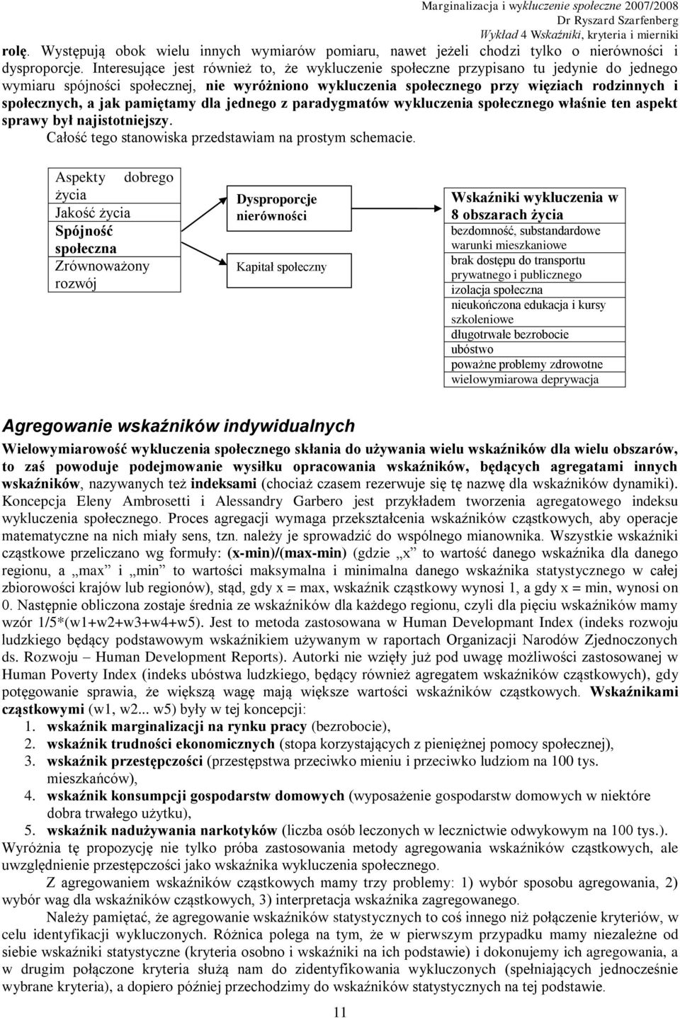 jak pamiętamy dla jednego z paradygmatów wykluczenia społecznego właśnie ten aspekt sprawy był najistotniejszy. Całość tego stanowiska przedstawiam na prostym schemacie.